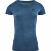 Odlo T-Shirt Manches Courtes Merino 130 Femme Bleu Foncé 2 Odlo T-Shirt Manches Courtes Merino 130 Femme Bleu Foncé -Odlo main 111231 20613 Torso Front 1 7c30