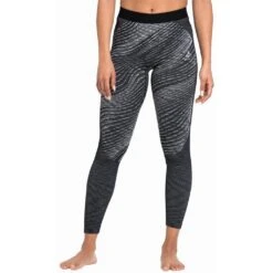 Odlo Blackcomb Eco Base Layer Bottom Long Femme Gris -Odlo main 188551 60223 Model Front Crop 1 2619