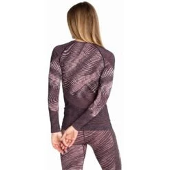 Odlo Base Layer Top Crew Neck Long Sleeve Blackcomb Eco Femme Gris -Odlo main 188561 30728 Model Back Crop 1 1546