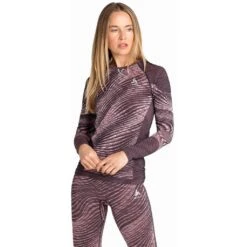 Odlo Base Layer Top Crew Neck Long Sleeve Blackcomb Eco Femme Gris -Odlo main 188561 30728 Model Front Crop 1 ac6b