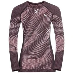 Odlo Base Layer Top Crew Neck Long Sleeve Blackcomb Eco Femme Gris