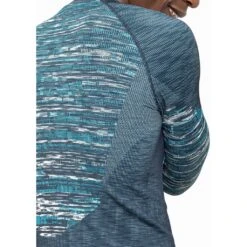 Odlo Base Layer Top Crew Neck Long Sleeve Blackcomb Eco Homme Bleu -Odlo main 188562 20836 Model Detail Crop 1 4a4f