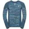 Odlo Base Layer Top Crew Neck Long Sleeve Blackcomb Eco Homme Bleu -Odlo main 188562 20836 Torso Front 1 3c58