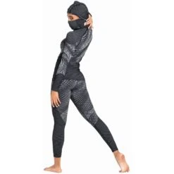 Odlo Blackcomb Eco Base Layer Top With Facemask Long Sleeve Femme Blanc -Odlo main 188571 60223 Model Back FullBody 1 4e38