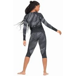Odlo Blackcomb Eco Base Layer Bottom 3/4 Femme Blanc -Odlo main 188581 60223 Model Back FullBody 1 6d7a