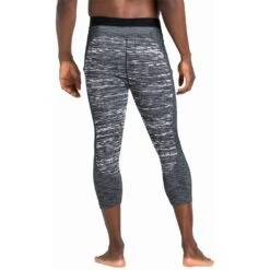 Odlo Blackcomb Eco Base Layer Bottom 3/4 Homme Noir -Odlo main 188582 60223 Model Back Crop 1 3f35