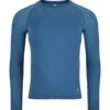 Odlo T-Shirt Manches Longues Performance Light E Homme Bleu -Odlo main 188782 21037 Torso Front 1 91e7