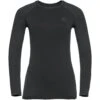 Odlo Base Layer Top Crew Neck Long Sleeve Performance Warm EC Femme Noir -Odlo main 196191 60212 Torso Front 1 37e5
