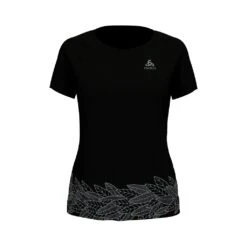 Odlo T-Shirt Manches Courtes Concord Femme Noir