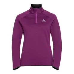 Odlo Midlayer 1/2 Zip Carve Ceramiwarm Femme Mauve