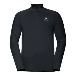 Odlo Midlayer 1/2 Zip Zeroweight Ceramiwarm Homme Noir