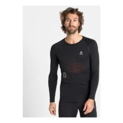 Odlo Shirt Long Sleeve Crew Neck I-Thermic Homme Noir -Odlo main 294060 185838 3 8917