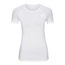 Odlo Performance X-Light Base Layer Top Crew Neck Short Sleeve Femme Blanc