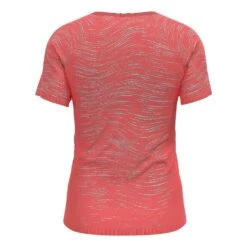 Odlo Blackcomb Ceramicool T-Shirt Short Sleeve Crew Neck Femme Saumon -Odlo main 309124 197111 4 08d4