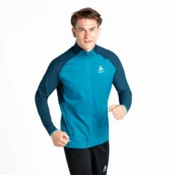 Odlo Zeroweight Warm Hybrid Jacket Homme Bleu -Odlo main 313202 20829 Model Front Crop 1 91ad