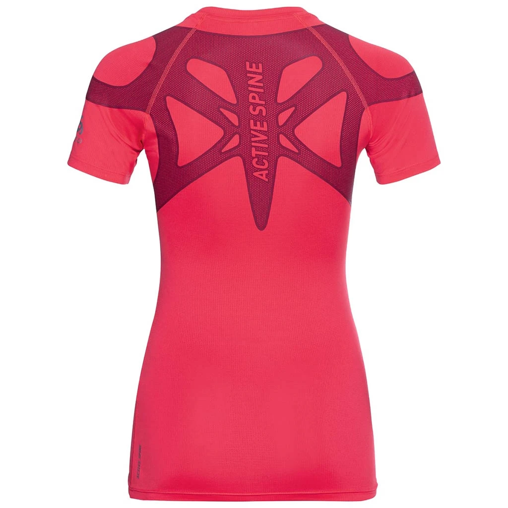 Odlo T-Shirt Short Sleeve Crew Neck Active Spine Femme 4 Odlo T-Shirt Short Sleeve Crew Neck Active Spine Femme – Image 2