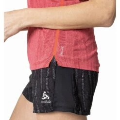 Odlo T-Shirt Manches Courtes Zeroweight Enginee Femme -Odlo main 313731 30842 Model Detail Crop 2 1 b524
