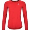 Odlo T-Shirt Manches Longues Zeroweight Chill-Tech Femme Rouge 1 Odlo T-Shirt Manches Longues Zeroweight Chill-Tech Femme Rouge -Odlo main 313881 30837 Torso Front 1 6f69