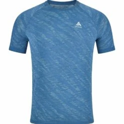 Odlo T-Shirt Manches Courtes Zeroweight Ceramic Homme Bleu