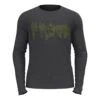 Odlo T-Shirt Long Sleeve Crew Neck Concord Plus Forest PR Homme Gris -Odlo main 320574 205625 1 7308