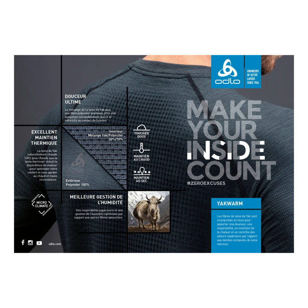 Odlo Collants Millennium Yakwarm Femme Noir 4 Odlo Collants Millennium Yakwarm Femme Noir – Image 2