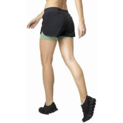 Odlo Short 2 En 1 Zeroweight 3 Inch Femme Noir -Odlo main 322561 60281 Model Back Crop 1 a677