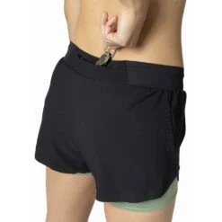 Odlo Short 2 En 1 Zeroweight 3 Inch Femme Noir -Odlo main 322561 60281 Model Detail Crop 1 36a2
