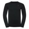 Odlo Performance Warm Eco Base Layer Top Crew Neck Long Sleeve Homme Noir -Odlo main 322689 206745 1 5e58