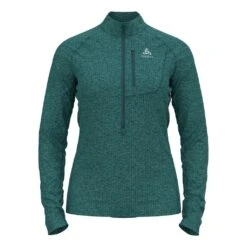 Odlo Midlayer 1/2 Zip Fli Femme Vert