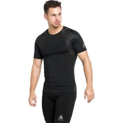 Odlo T-Shirt Crew Neck Short Sleeve Active Spine Homme Noir 8 Odlo T-Shirt Crew Neck Short Sleeve Active Spine Homme Noir -Odlo main 454470 abc8
