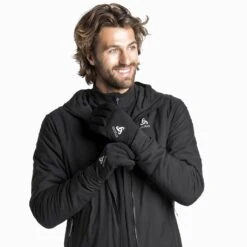 Odlo Gloves Element Warm Homme Noir -Odlo main 777680 15000 Model Front Crop 3104