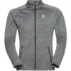 Odlo Mid Layer Full Zip Tencia Homme Gris -Odlo main Polaire ODLO Tencia Homme 542562 10734 vue face 56c6