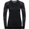 Odlo T-Shirt Manches Longues Natural Plus Kinship Warm Femme Noir