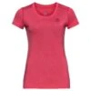 Odlo Base Layer Top Crew Neck Short Sleeve Merino 130 Femme Rose 1 Odlo Base Layer Top Crew Neck Short Sleeve Merino 130 Femme Rose -Odlo main odlo bl top crew neck ss natural light holly berry melange 110641 38407 bca9