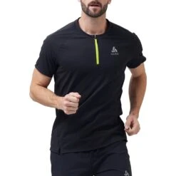 Odlo T-Shirt Short Sleeve 1/2 Zip Axalp Trail Homme