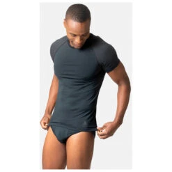 Odlo - Baselayer Top Crew Neck S/S Performance Light E - Sous-vêtement Synthétique -Odlo odlo baselayer top crew neck s s performance light e sous vetement synthetique detail 3