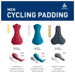 Odlo - Tights Short Suspenders Zeroweight Chill-Tec - Pantalon De Cyclisme -Odlo odlo tights short suspenders zeroweight chill tec pantalon de cyclisme detail 6