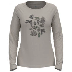 Odlo - Women's L/S Ascent PW 130 Forest - T-shirt En Laine Mérinos -Odlo odlo womens l s ascent pw 130 forest t shirt en laine merinos 1