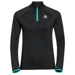 Odlo - Women's Midlayer 1/2 Zip Axalp Ceramiwarm - T-shirt Technique -Odlo odlo womens midlayer 1 2 zip axalp ceramiwarm t shirt technique 1