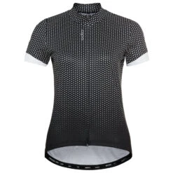 Odlo - Women's T-Shirt S/U Collar S/S FZ Essential Print - Maillot De Cyclisme